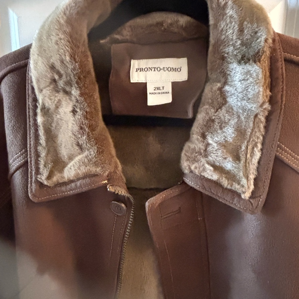 Pronto Uomo Chocolate Brown Jacket with Plush Lining
